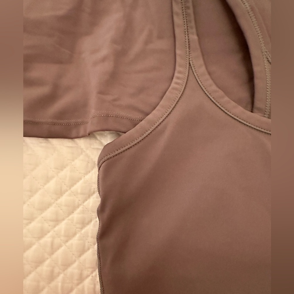 Army Green Racerback Crop Tops - Picture 3 of 3